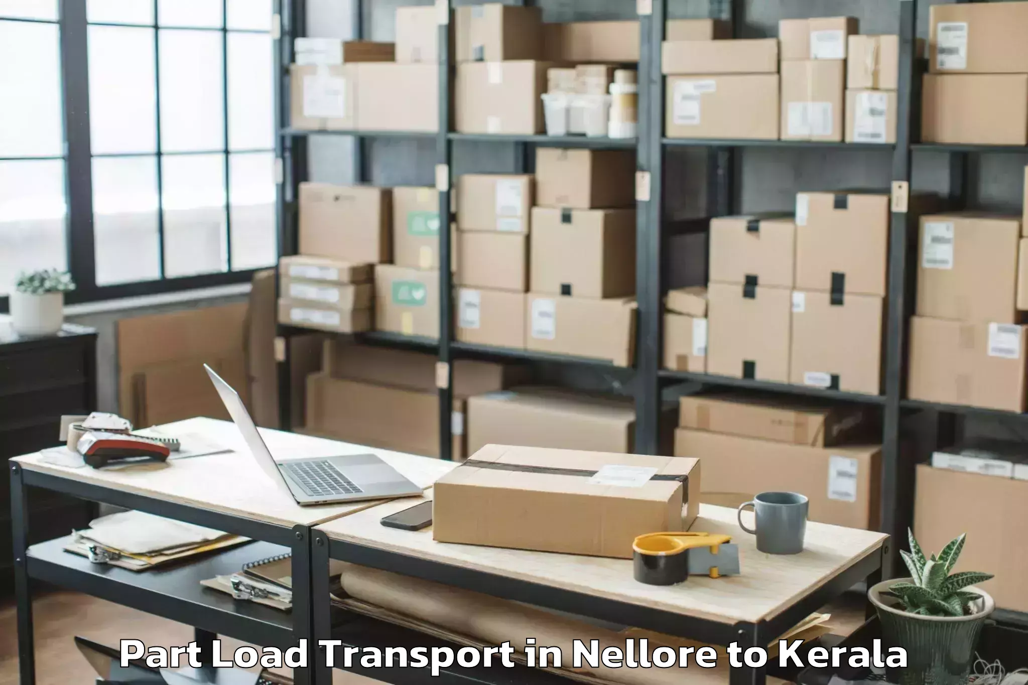 Affordable Nellore to Olavakkot Part Load Transport